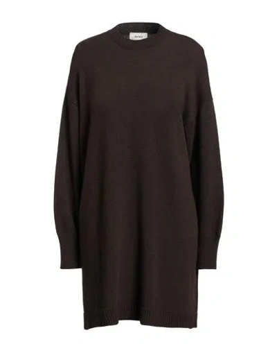 Vicolo Woman Sweater Dark Brown Size Onesize Viscose, Polyamide, Wool, Cashmere