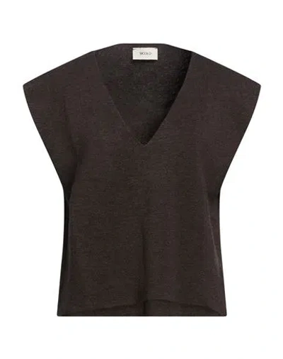 Vicolo Woman Sweater Dark Brown Size Onesize Wool