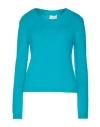 Vicolo Woman Sweater Emerald Green Size Onesize Polyamide, Acrylic, Mohair Wool, Wool, Elastane