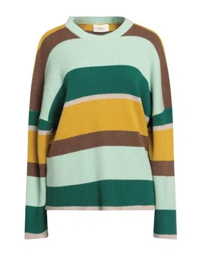 Vicolo Woman Sweater Emerald Green Size Onesize Viscose, Polyamide, Wool, Cashmere