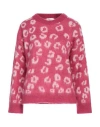 Vicolo Woman Sweater Fuchsia Size Onesize Acrylic, Mohair Wool, Polyamide In Pink