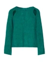 Vicolo Woman Cardigan Green Size Onesize Mohair Wool, Polyamide, Elastane