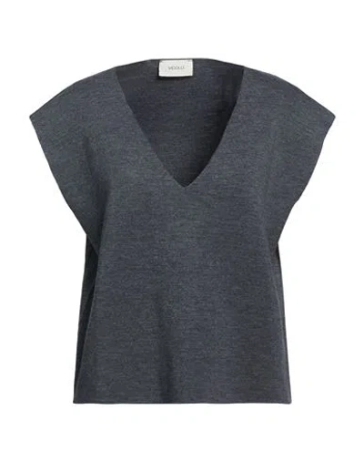 Vicolo Woman Sweater Grey Size Onesize Wool In Gray