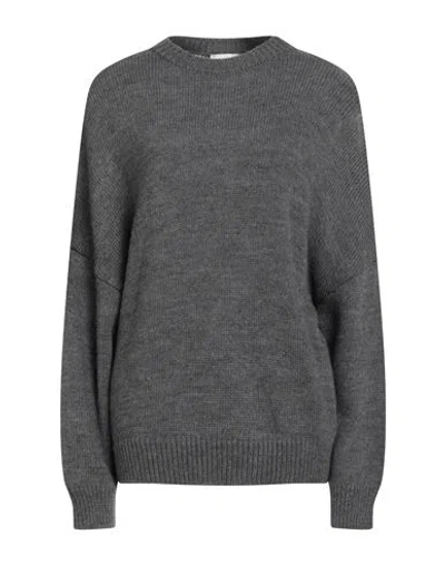 Vicolo Woman Sweater Gunmetal Size Onesize Acrylic, Wool, Viscose, Alpaca Wool In Gray
