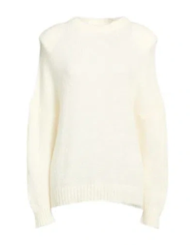 Vicolo Woman Sweater Ivory Size Onesize Acrylic, Mohair Wool, Polyamide In White