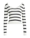 Vicolo Woman Sweater Ivory Size Onesize Viscose, Acrylic, Elastane In White
