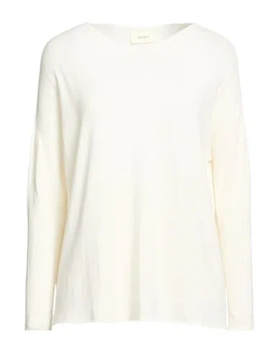 Vicolo Woman Sweater Ivory Size Onesize Viscose, Polyamide In Neutral