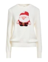 Vicolo Woman Sweater Ivory Size Onesize Viscose, Polyamide, Wool, Cashmere In White