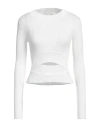 Vicolo Woman Sweater Ivory Size Onesize Viscose, Polyester In White