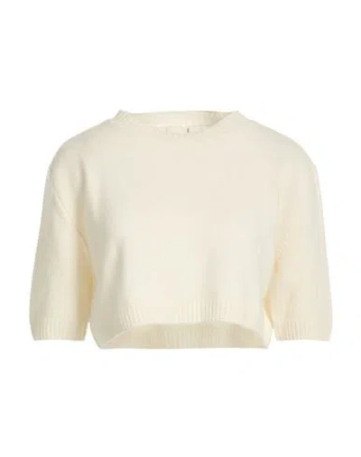 Vicolo Woman Sweater Ivory Size Onesize Wool, Cashmere In White