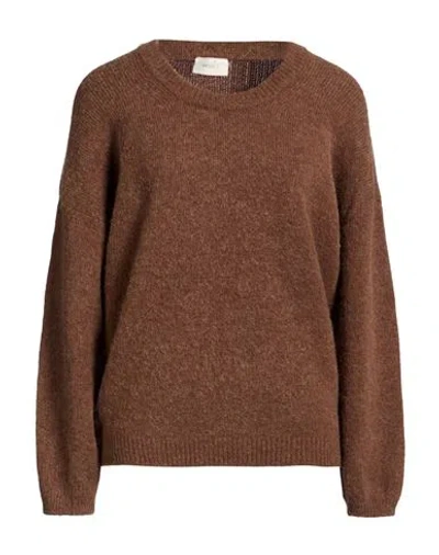 Vicolo Woman Sweater Light Brown Size Onesize Polyamide, Wool, Alpaca Wool, Elastane