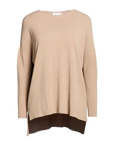 Vicolo Woman Sweater Light Brown Size Onesize Viscose, Polyamide In Neutral