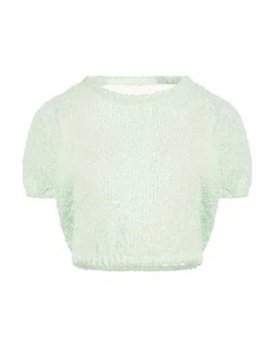 Vicolo Woman Sweater Light Green Size Onesize Cotton, Polyamide