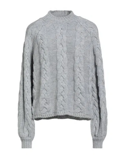 Vicolo Woman Sweater Light Grey Size Onesize Acrylic, Wool, Viscose, Alpaca Wool In Gray