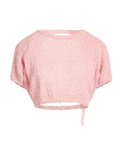 Vicolo Woman Sweater Light Pink Size Onesize Cotton, Polyamide