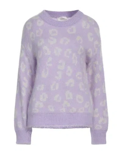 Vicolo Woman Sweater Lilac Size Onesize Acrylic, Mohair Wool, Polyamide In Purple