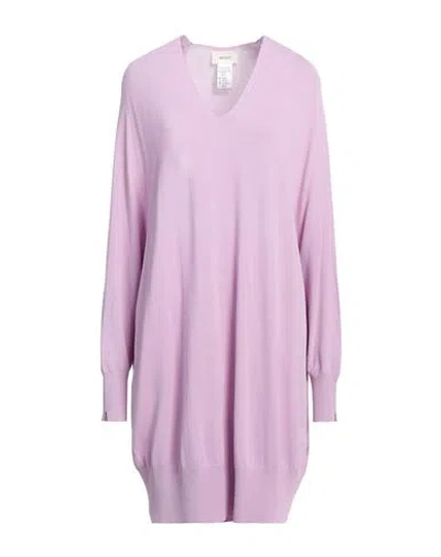 Vicolo Woman Sweater Lilac Size Onesize Viscose, Polyamide In Purple