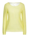 Vicolo Woman Sweater Lime Green Size Onesize Mohair Wool, Polyamide, Wool
