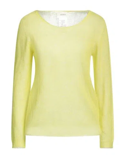 Vicolo Woman Sweater Lime Green Size Onesize Mohair Wool, Polyamide, Wool