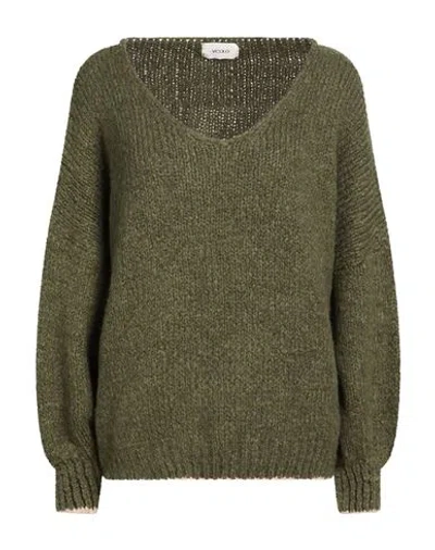 Vicolo Woman Sweater Military Green Size Onesize Polyacrylic, Viscose, Polyamide, Mohair Wool, Wool