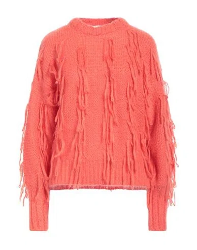 Vicolo Woman Sweater Orange Size Onesize Acrylic, Mohair Wool, Polyamide In Gold