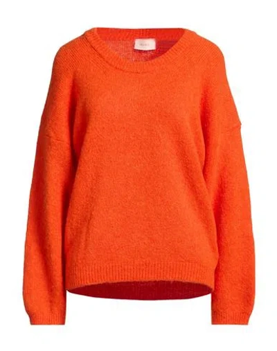 Vicolo Woman Sweater Orange Size Onesize Polyamide, Wool, Alpaca Wool, Elastane