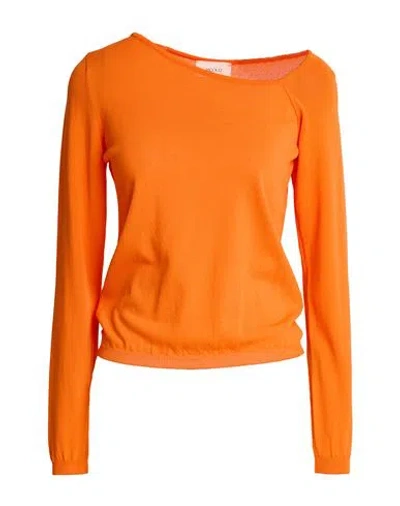 Vicolo Woman Sweater Orange Size Onesize Viscose, Polyamide