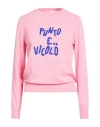 Vicolo Woman Sweater Pink Size Onesize Cotton