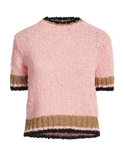Vicolo Woman Sweater Pink Size Onesize Cotton, Polyamide