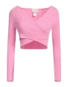 Vicolo Woman Sweater Pink Size Onesize Viscose, Polyester
