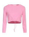 Vicolo Woman Sweater Pink Size Onesize Viscose, Polyester In Pink