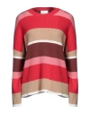 Vicolo Woman Sweater Red Size Onesize Viscose, Polyamide, Wool, Cashmere In Red