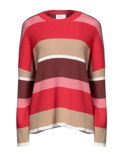 Vicolo Woman Sweater Red Size Onesize Viscose, Polyamide, Wool, Cashmere
