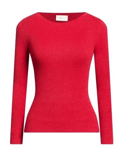 Vicolo Woman Sweater Red Size Onesize Viscose, Polyester, Polyamide
