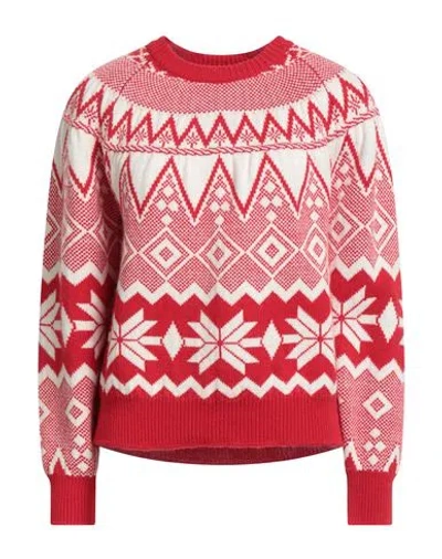 Vicolo Woman Sweater Red Size Onesize Wool, Acrylic