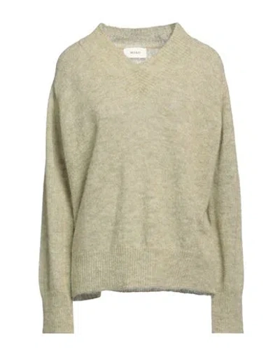 Vicolo Woman Sweater Sage Green Size Onesize Alpaca Wool, Polyamide, Mohair Wool In Gold