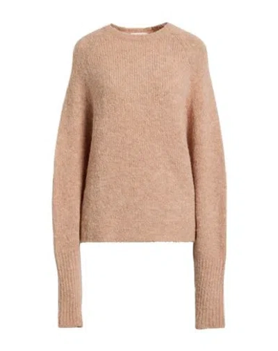 Vicolo Woman Sweater Sand Size Onesize Acrylic, Alpaca Wool, Polyamide, Wool, Elastane In Brown