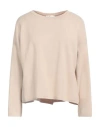Vicolo Woman Sweater Sand Size Onesize Viscose, Acrylic, Elastane In Beige
