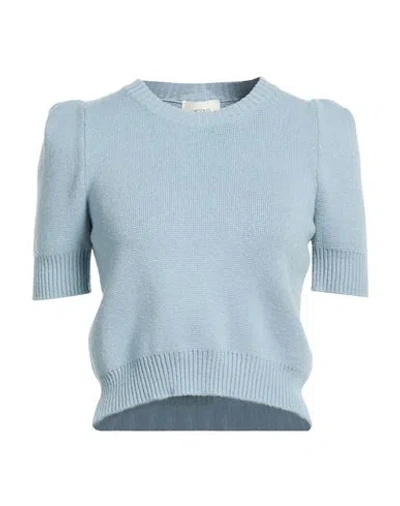 Vicolo Woman Sweater Sky Blue Size Onesize Viscose, Polyester, Polyamide