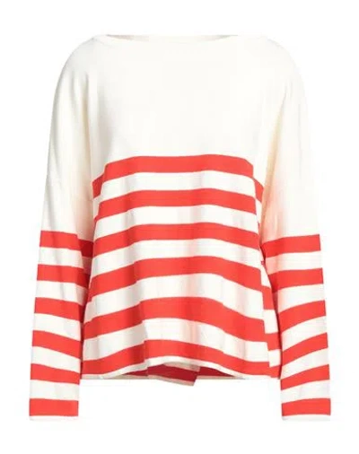 Vicolo Woman Sweater Tomato Red Size Onesize Viscose, Acrylic, Elastane