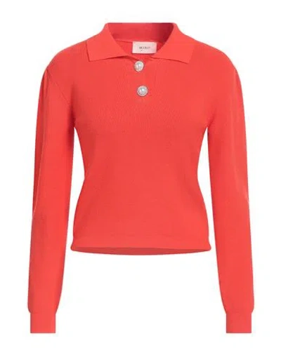 Vicolo Woman Sweater Tomato Red Size Onesize Viscose, Polyester