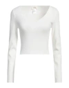 Vicolo Woman Sweater White Size Onesize Viscose, Polyester