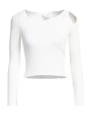 Vicolo Woman Sweater White Size Onesize Viscose, Polyester In White