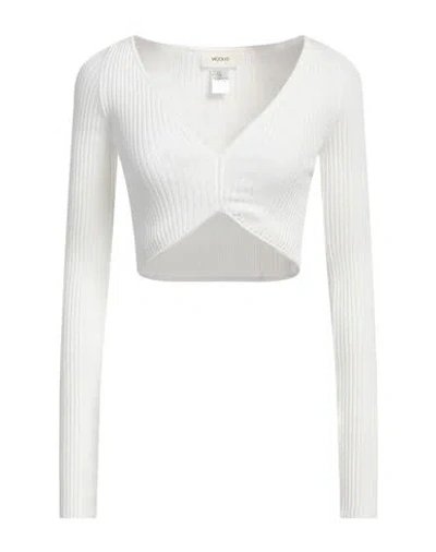 Vicolo Woman Sweater White Size Onesize Viscose, Polyester In White