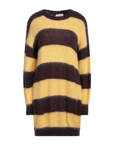 Vicolo Woman Sweater Yellow Size Onesize Acrylic, Mohair Wool, Polyamide