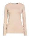 Vicolo Woman T-shirt Beige Size Onesize Viloft, Elastane In Brown