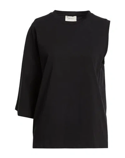 Vicolo Woman T-shirt Black Size Onesize Cotton