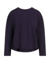 Vicolo Woman T-shirt Dark Purple Size S Viscose, Nylon, Elastane In Blue