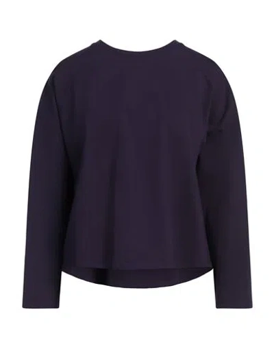 Vicolo Woman T-shirt Dark Purple Size S Viscose, Nylon, Elastane In Blue