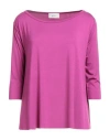 Vicolo Woman T-shirt Mauve Size Onesize Viscose, Elastane In Purple